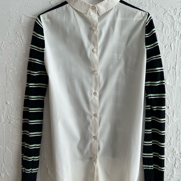 Veronica Beard button down backwards top - Picture 2 of 3